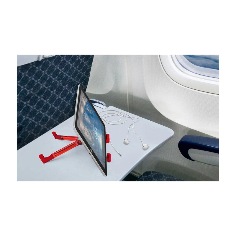 Keko universal tablet stand, red - tablet during travel