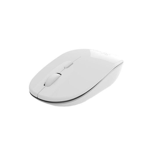 Klipxtreme - Mouse Wireless Slim 24Ghz HD Optical Sensor 1600dpi 4 Buttons Ambidextrous USB Nano Dongle - White (KMW - 335WH)