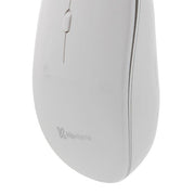 Klipxtreme - Mouse Wireless Slim 24Ghz HD Optical Sensor 1600dpi 4 Buttons Ambidextrous USB Nano Dongle - White (KMW - 335WH)