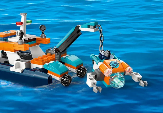 LEGO - City - Explorer Diving Boat - 182 Pcs - 60377 - Limolin 