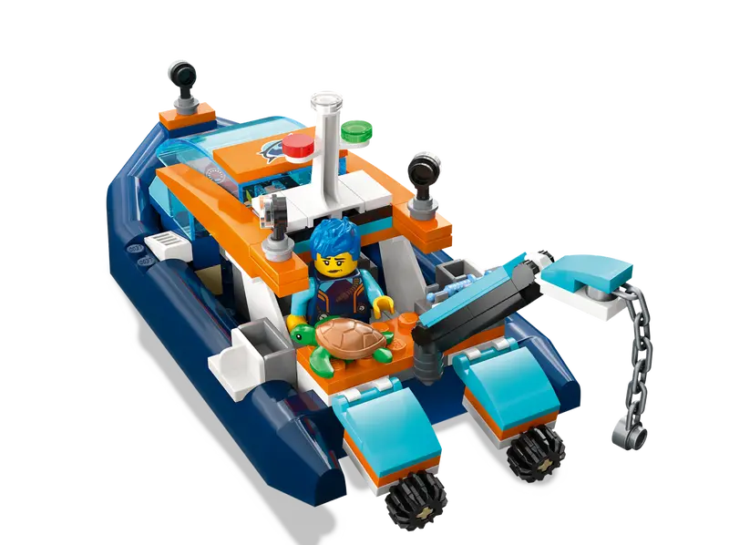 LEGO - City - Explorer Diving Boat - 182 Pcs - 60377 - Limolin 
