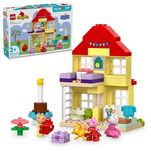 LEGO - Duplo - Peppa Pig Birthday House - 59 Pcs - 10433 - Limolin 