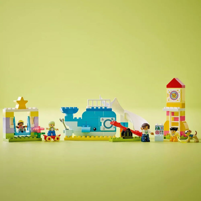 LEGO - Duplo - Town Dream Playground Educational Building Toy Set (75Pcs) - Limolin 