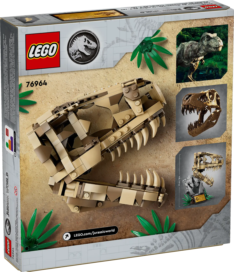 LEGO - Jurassic World - Dinosaur Fossils - T-Rex Skull - 577 Pcs - 76964 - Limolin 