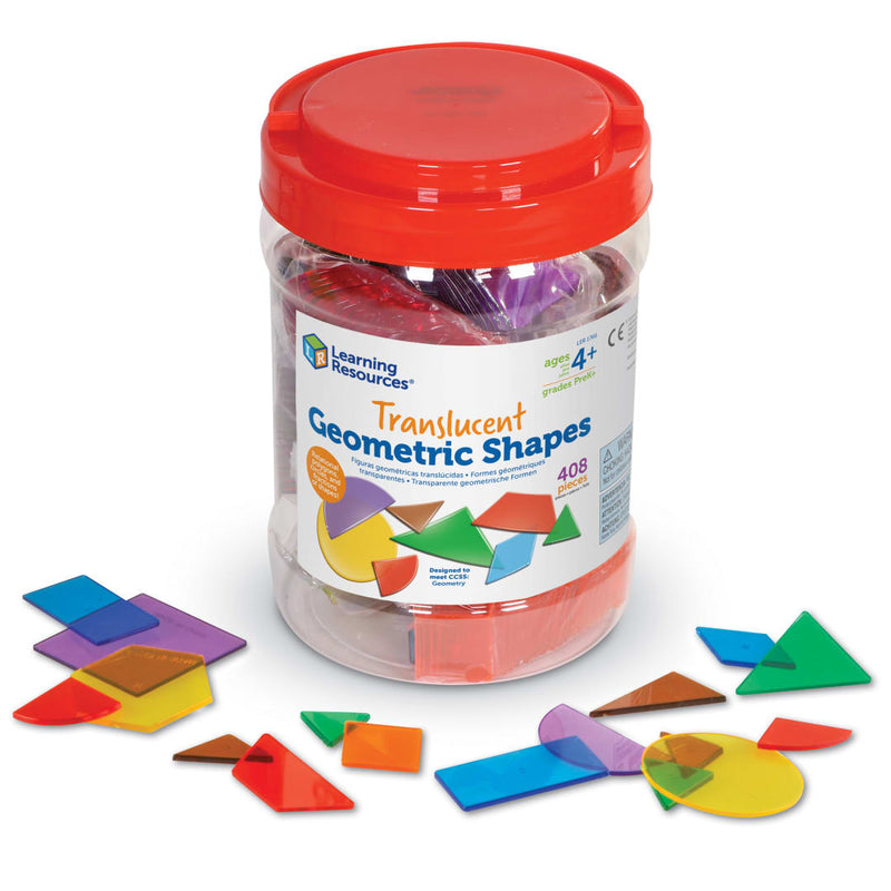 Learning Resources - TRANSLUCENT GEOMETRIC SHAPES