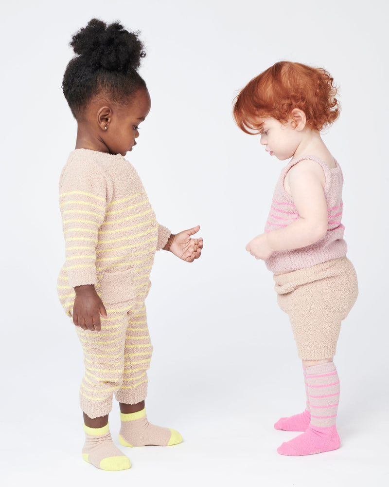 7AM Enfant - Choco Pecan & Ash Rose Vivid Pink & Gris Bright Cyan