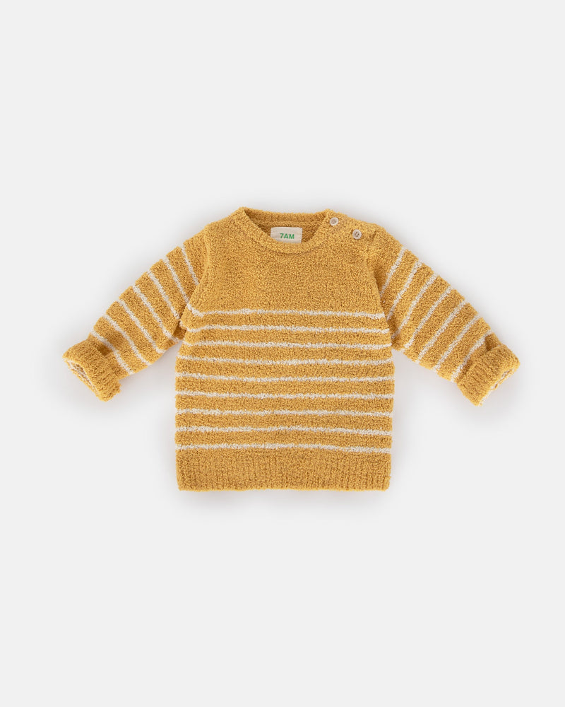 7AM Enfant - Long Sleeve Top Striped - Fuzzy