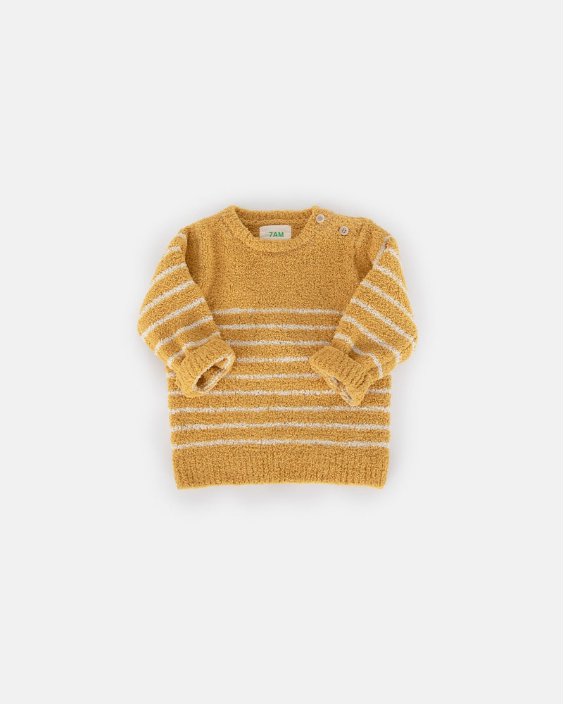 7AM Enfant - Long Sleeve Top Striped - Fuzzy