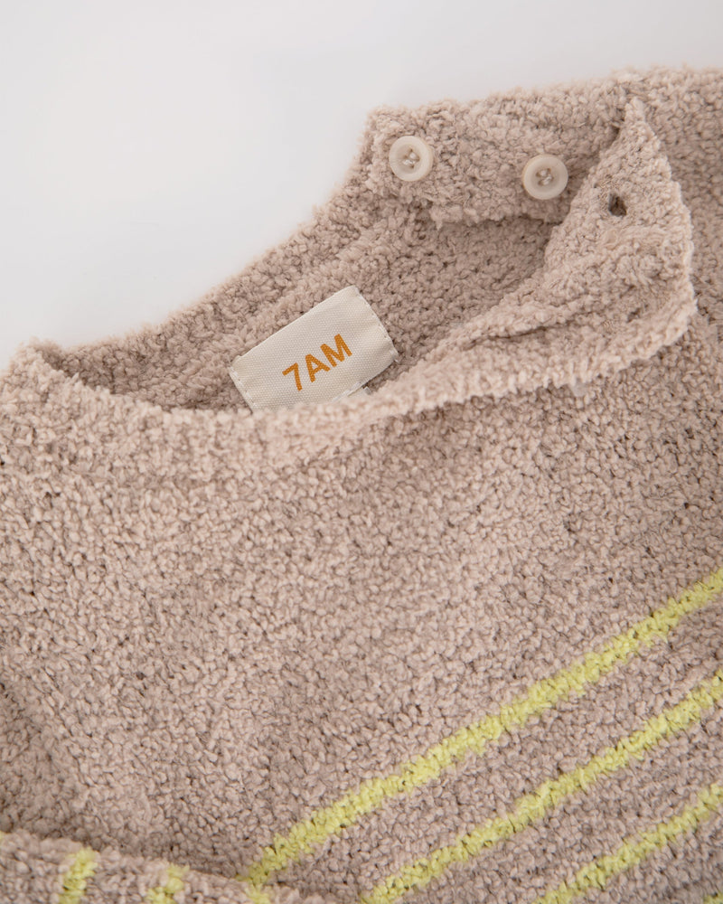 7AM Enfant - Long Sleeve Top Striped - Fuzzy