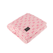 Lug Cuddle Throw Blanket in Pink Bows