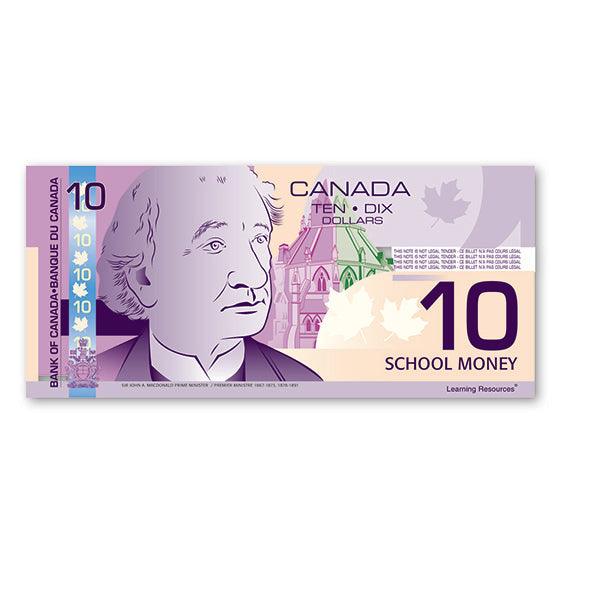 Learning Resources - Canadian Money $10 (100Pcs) - Limolin 