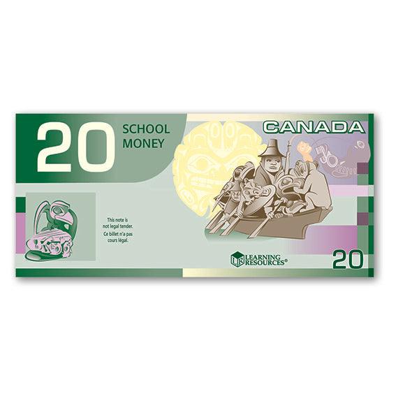 Learning Resources - Canadian Money $20 (100Pcs) - Limolin 