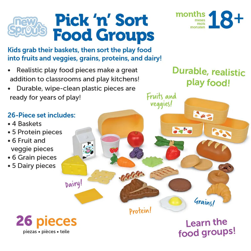 Learning Resources - New Sprouts Pick "N" Sort Food Groups - Limolin 