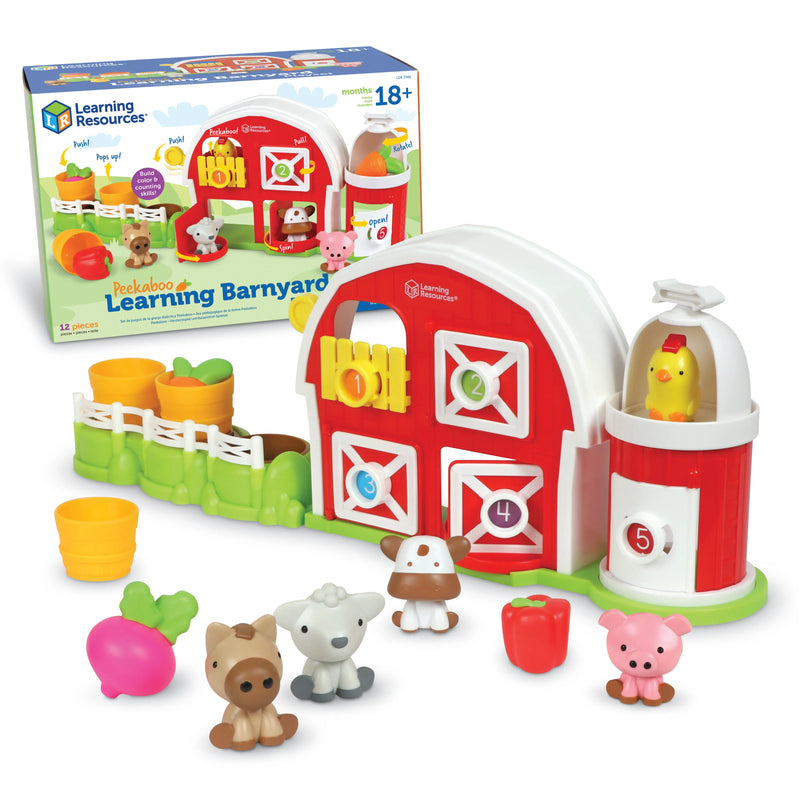 Learning Resources - Peekaboo Learning Barn Playset - Limolin 
