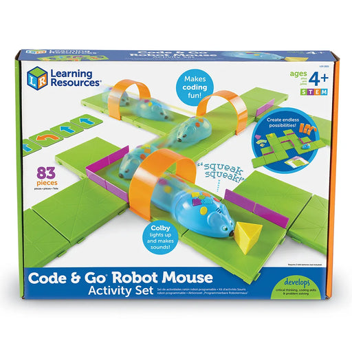 Learning Resources - Stem Robot Mouse Coding Activity Set - Limolin 