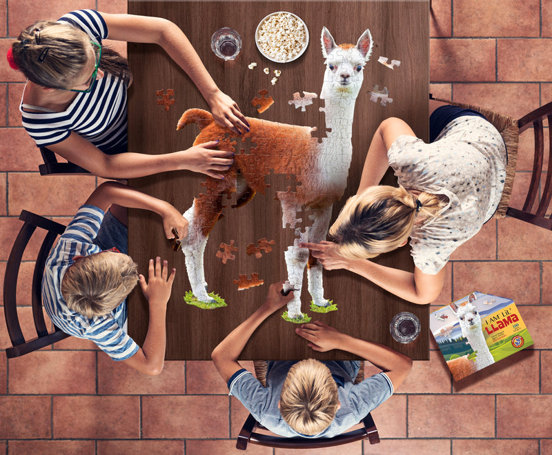 Madd Capp Puzzles – I Am Lil' Llama Jigsaw Puzzle | 100 Pieces – lifestyle view