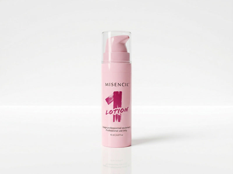 Misencil MISENLIFT Lotion 1 Cysteamine Activator, 15 mL airless bottle, angled product view
