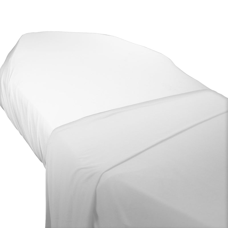 Loytel – Spa Flat Sheet | White | 60 × 80 in / 152 × 203 cm