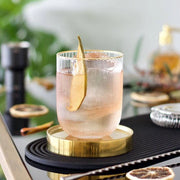 Lyngby Glas – Palermo Gold Tumblers (4-Pack) – 350 mL – lemonade outdoors