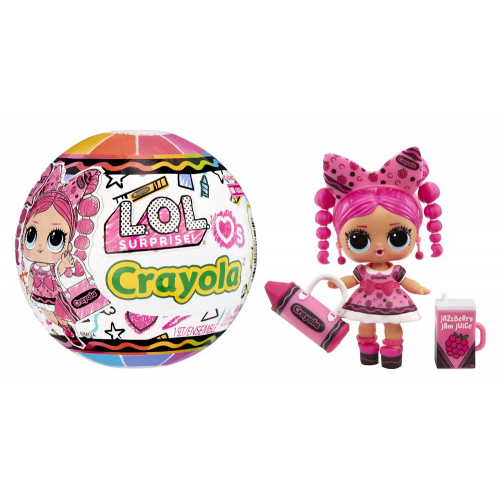 L.O.L. Surprise! Loves Crayola - Tots Doll (Single Random Pick) — product and packaging