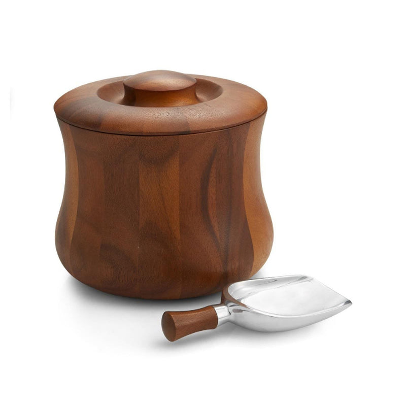 Nambé Nara Ice Bucket with Scoop - product view