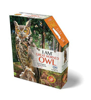 Madd Capp Puzzles - I Am Great Horned Owl (300 Pc) - Limolin 