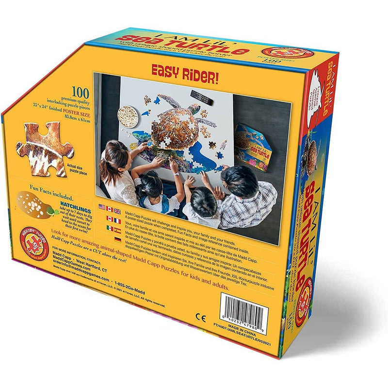 Madd Capp Puzzles - I Am Lil Sea Turtle (100-Piece Puzzle) - Limolin 