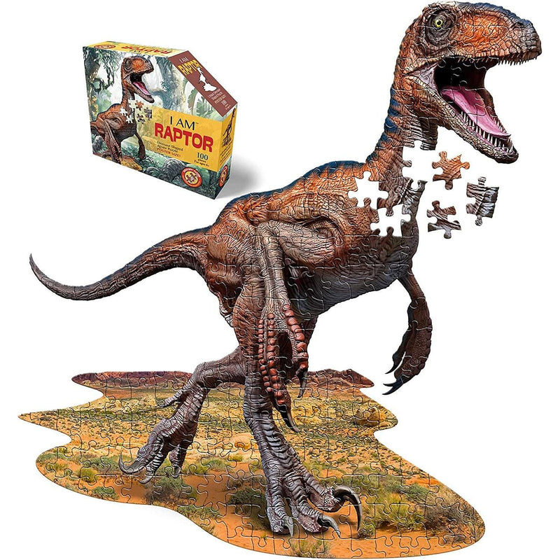 Madd Capp Puzzles – I Am Raptor Jigsaw Puzzle | 100 Pieces – product image