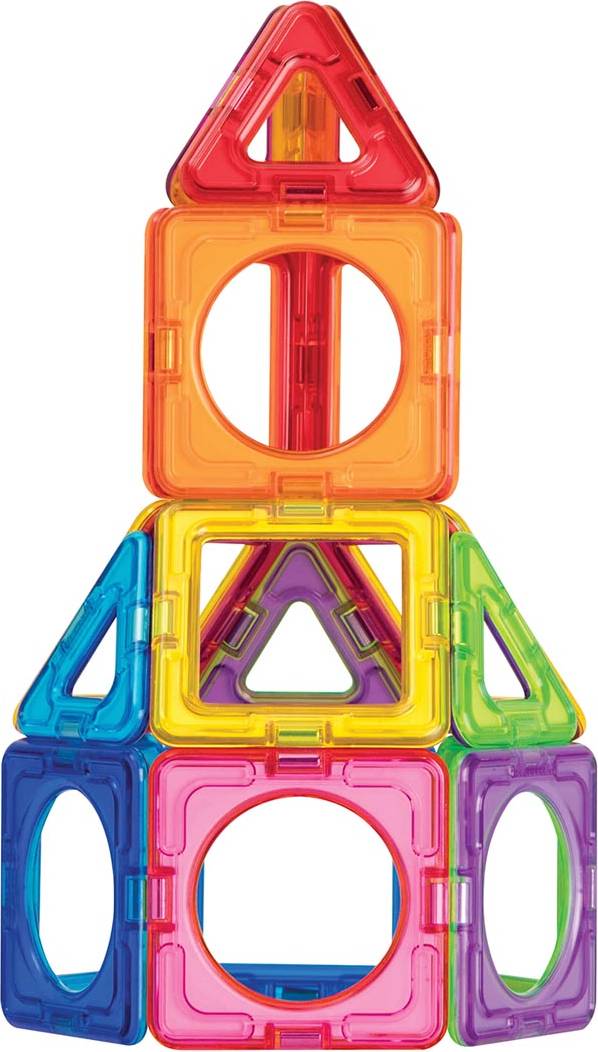 Magformers Basic Plus 26-Piece Set – stacked shapes model