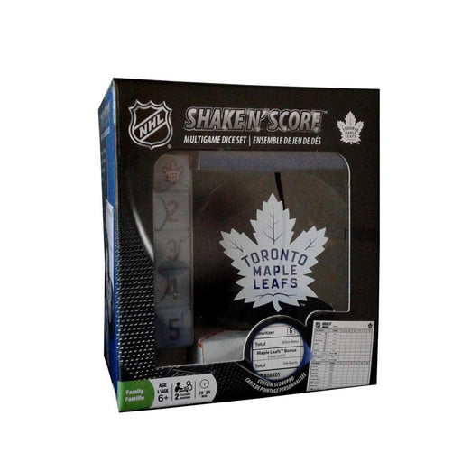 MasterPieces - NHL Toronto Maple Leafs Shake N' Score Dice Game - Limolin 