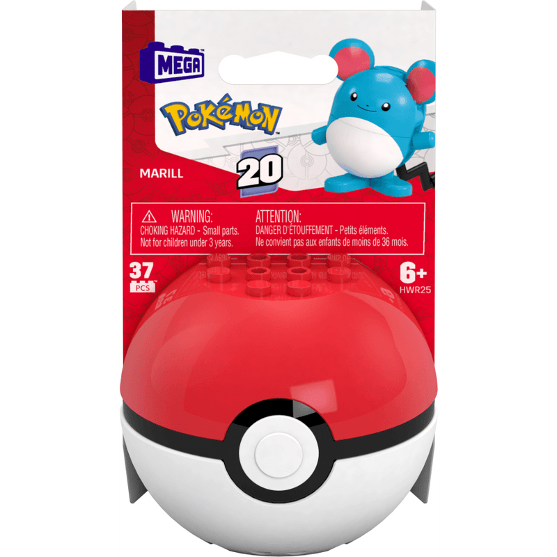 Mattel - MEGA - Pokemon - Marill Building Toy Kit Assorted - Limolin 