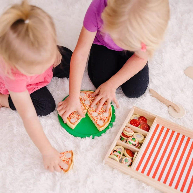 Melissa & Doug - Pizza Party Wooden Set - Limolin 