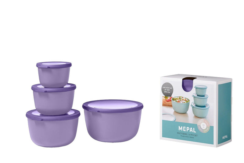Mepal - Cirqula 4-Piece Deep Round Container - Limolin 