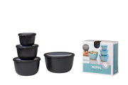 Mepal - Cirqula 4-Piece Deep Round Container - Limolin 