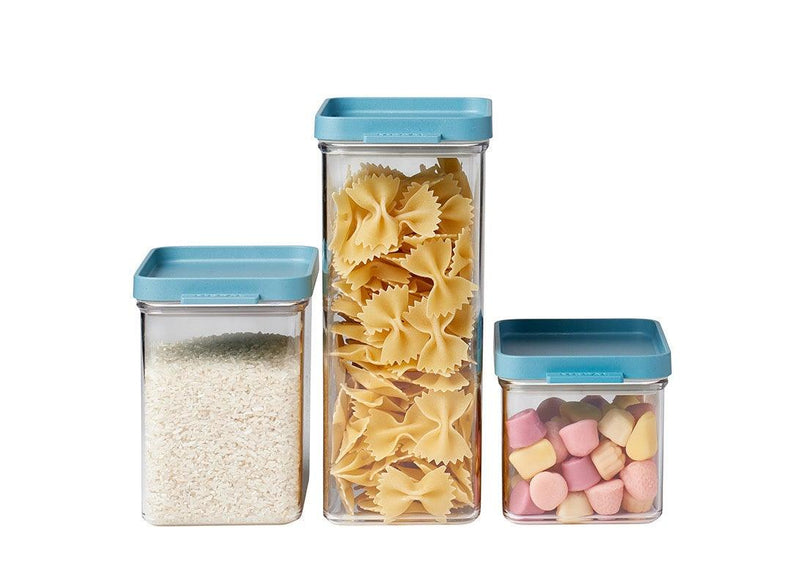 Mepal Omnia Storage Container Set, 3 Pieces - Nordic Green - product view