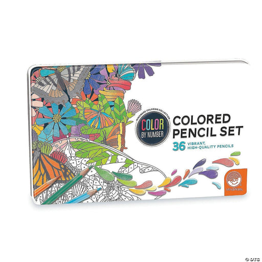 Mindware - Color by Number - Colored Pencils (Set of 36) - Limolin 
