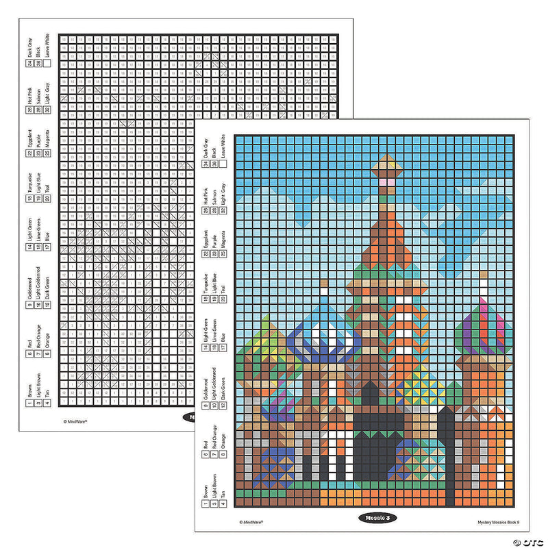 Mindware - Color by Number - Mystery Mosaics - Book 9 - Limolin 