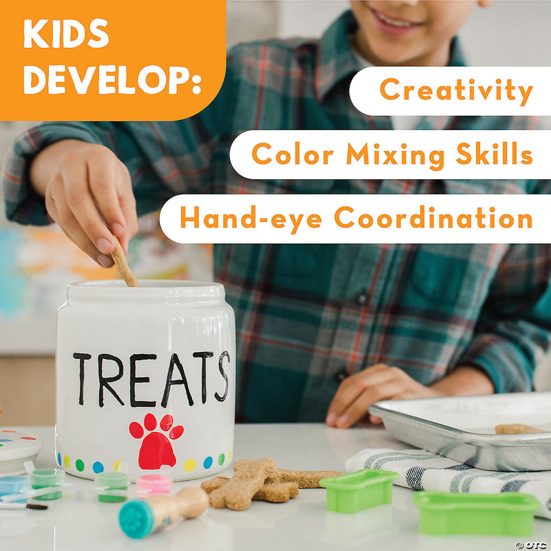 Mindware - Paint - Your - Own Porcelain Dog Treat Jar - Limolin 