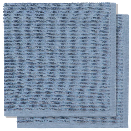 Now Designs - Slate Blue Ripple Dishcloths — Set of 2