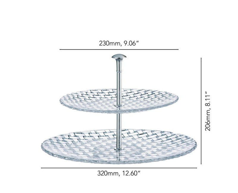 Nachtmann - Bossa Nova Two Tier Tray - Large - Limolin 