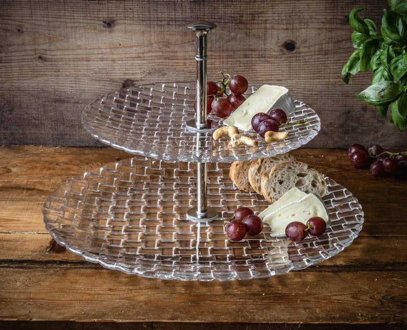 Nachtmann - Bossa Nova Two Tier Tray - Large - Limolin 