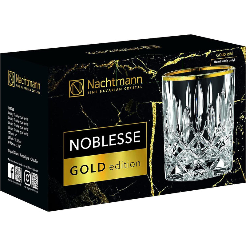 Nachtmann - Noblesse - Gold Edition Whisky Tumblers (Set of 2) - packaging