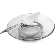 Nambé - Braid Pedestal Cake Plate with Cake Server - view 2
