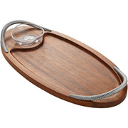 Nambé - Braid Serving Board with Dipping Dish | 18 in / 45.7 cm - view 2
