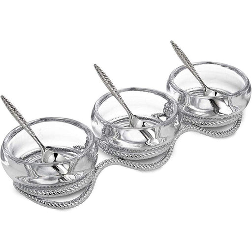 Nambe - Braid Triple Condiment Set - Limolin 