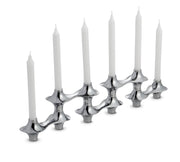 Nambé Cortina Hinged Candelabra - product view.