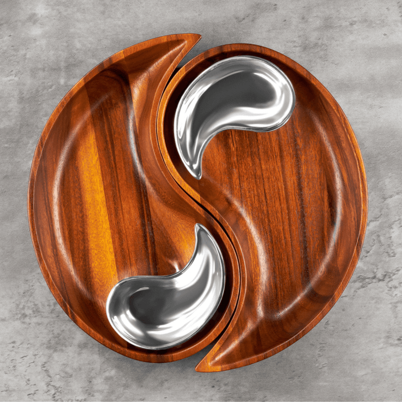 Nambe - Yin Yang Chip And Dip - Limolin 