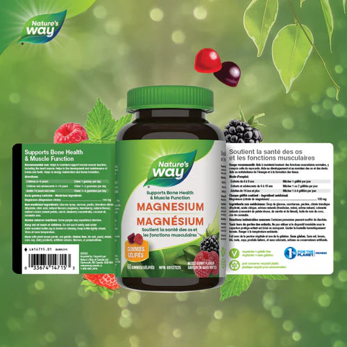 Nature's Way - Magnesium 60 gummies - Limolin 