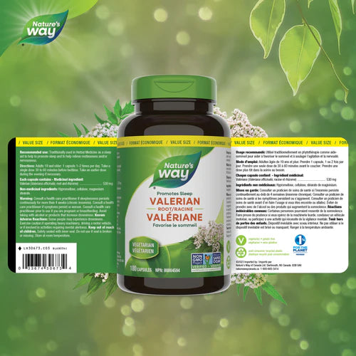 Nature's Way - Valerian Root 180 caps - Limolin 