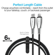 Naztech - Charge & Sync Lightning MFI to USB-C - Limolin 